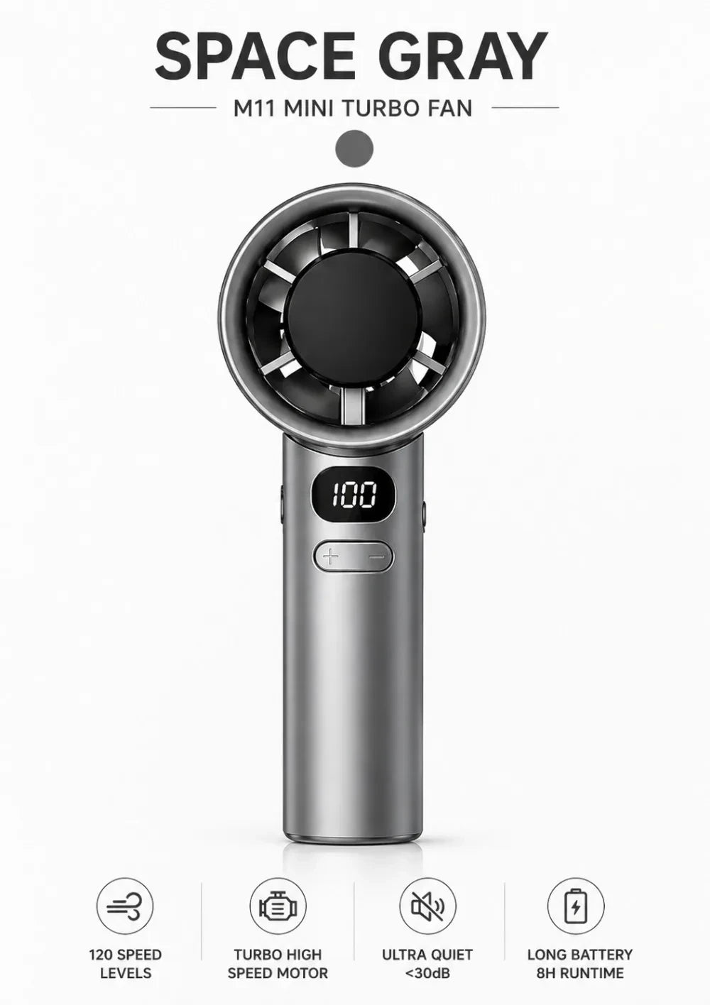 Portable Digital Handheld Fan