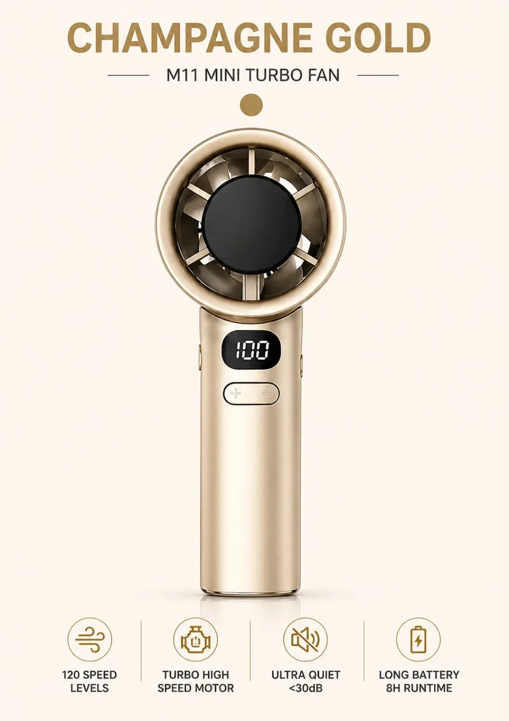 Portable Digital Handheld Fan